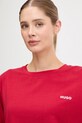 Majica z dolgimi rokavi HUGO rdeča 50555632