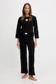 Fila piżama bawełniana bawełna czarny FPW4218