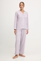 Lauren Ralph Lauren piżama tkanina fioletowy ILN92448
