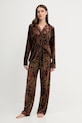 Lauren Ralph Lauren piżama dzianina czarny ILN72463