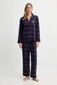 Lauren Ralph Lauren piżama tkanina fioletowy ILN92457F