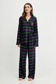 Lauren Ralph Lauren piżama tkanina granatowy ILN92457F