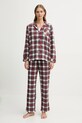 Lauren Ralph Lauren piżama tkanina czerwony ILN92458F