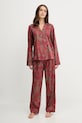 Lauren Ralph Lauren piżama tkanina czerwony ILN92459