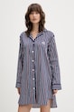 Lauren Ralph Lauren koszula piżamowa tkanina granatowy ILN32479