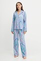 Lauren Ralph Lauren piżama tkanina niebieski ILN92479