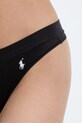 Одежда Polo Ralph Lauren стринги для женщин из хлопка с эластаном 4P0511 чёрный