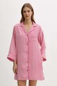 Dkny camicia da notte tessuto rosa YI30061