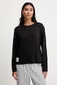 Dkny piżama z dodatkiem bawełny YI80064 czarny AW25