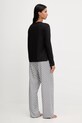 Dkny piżama z dodatkiem bawełny czarny YI80064