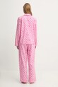 Bavlnené pyžamo Dkny ružová YI90085