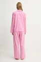 Bavlnené pyžamo Dkny ružová YI90085