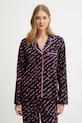 Odzież Dkny piżama bawełniana YI90085 czarny