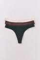 women'secret stringi 3-pack dzianina zielony 4932667