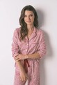 women'secret piżama bawełniana 3132132 czerwony AW25
