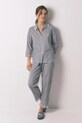 women'secret piżama bawełniana wzorzyste granatowy 3132151