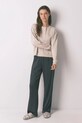 women'secret piżama bawełniana nadruk beżowy 3132128