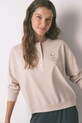 women'secret piżama bawełniana beżowy 3132128