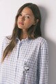 Odzież women'secret piżama bawełniana 3132156 niebieski