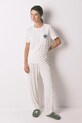 women'secret piżama bawełniana wzorzyste biały 3132153