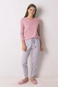 Odzież women'secret spodnie piżamowe bawełniane 3702248 fioletowy