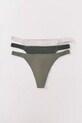 women'secret stringi 3-pack dzianina zielony 4932665