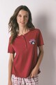 women'secret piżama bawełniana 3132157 czerwony AW25
