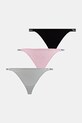 Juicy Couture stringi 3-pack nadruk różowy JCTTH225951