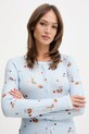 Odzież Abercrombie & Fitch longsleeve piżamowy KI146.5108.111 niebieski