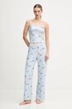Abercrombie & Fitch spodnie piżamowe KI146.5112.111 niebieski AW25