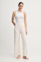 Abercrombie & Fitch spodnie piżamowe KI146.5113.110 beżowy AW25