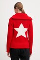 Odzież Newland kardigan z dodatkiem wełny LADY W FULL ZIP N46808.116 czerwony