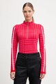 Newland longsleeve funkcyjny LADY T-NECK niski czerwony N46794.188