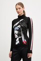 Newland longsleeve funkcyjny LADY T-NECK sporty zimowe czarny N46798.108