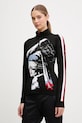 Newland longsleeve funkcyjny LADY T-NECK sporty zimowe czarny N46798.108