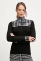 Newland longsleeve funkcyjny LADY T-NECK sporty zimowe czarny N46775.108