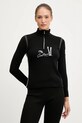 Newland longsleeve funkcyjny z dodatkiem wełny LADY WOOL T-NECK sporty zimowe czarny N46864.15