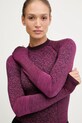 Newland longsleeve funkcyjny z dodatkiem wełny LADY ROUND NECK SW różowy N4600.111