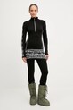 Funkčné tričko s dlhým rukávom Newland LADY T-NECK N46720.108 čierna AW25