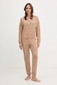 United Colors of Benetton piżama dzianina brązowy 32QH3P04E