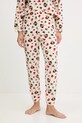 Spodnji del pižame United Colors of Benetton Tkanina bež 39EZ3F04V