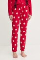 Βαμβακερές πιτζάμες United Colors of Benetton κόκκινο 3P053P04G