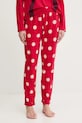 Βαμβακερές πιτζάμες United Colors of Benetton κόκκινο 3P053P04G