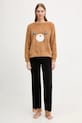 United Colors of Benetton bluza piżamowa 3UKC3M07Z brązowy AW25