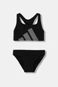 Dvoudílné dětské plavky adidas Performance měkké černá JM8173