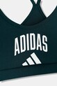 Dziewczynka adidas biustonosz sportowy dziecięcy JW8661 zielony