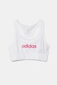 adidas sutien sport fete moale alb JX3925