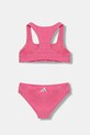 Παιδικό μαγιό δύο τεμαχίων adidas Performance JM8186 ροζ AW25