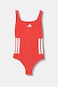 adidas Performance costum de baie dintr-o bucată pentru copii moale portocaliu JX2309