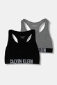 Calvin Klein Underwear biustonosz sportowy dziecięcy 2-pack miękka szary G80G800744.9BYA